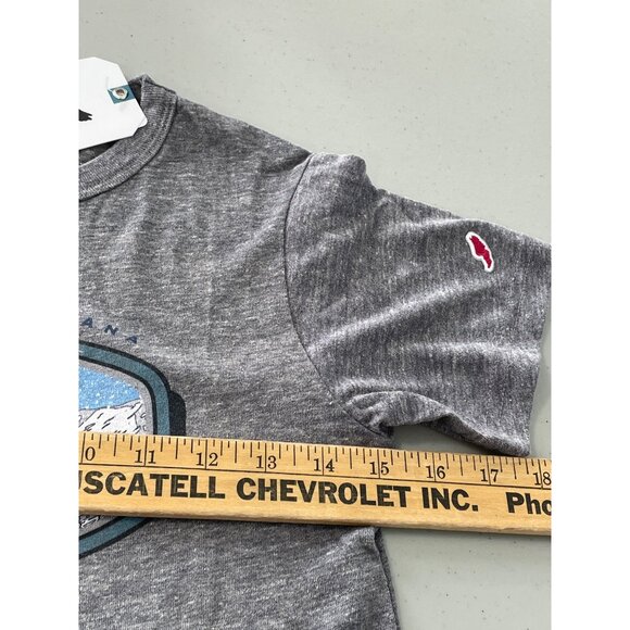 League 91 Big Sky Montana Snow Goggles TShirt Kids Medium Gray Casual Basic NEW - Picture 7 of 8